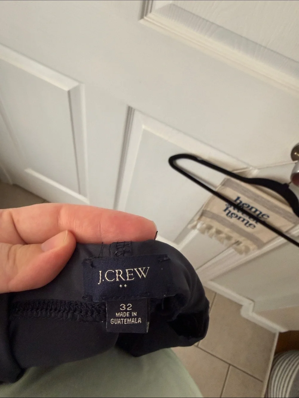 J. Crew Dark Blue Maternity Jeans with Navy Blue Stretch Panel